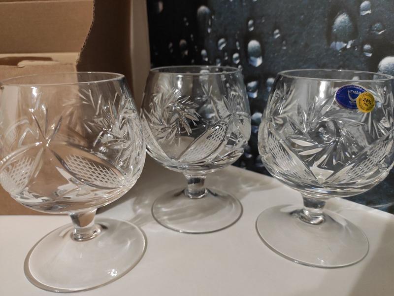 Хрустальные бокалы неман для коньяка — цена 1800 грн в каталоге Бокалы ...