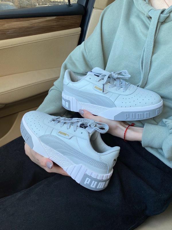 Кроссовки puma cali женские кожаные пума белые кросівки пума калі спорт ...