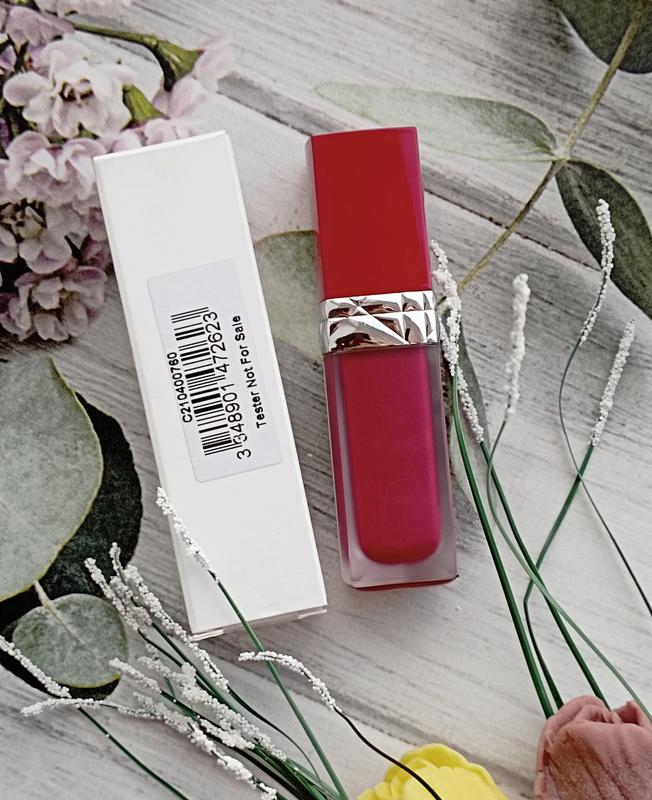 Жидкая помада для губ с цветочным маслом dior rouge dior ultra care ...