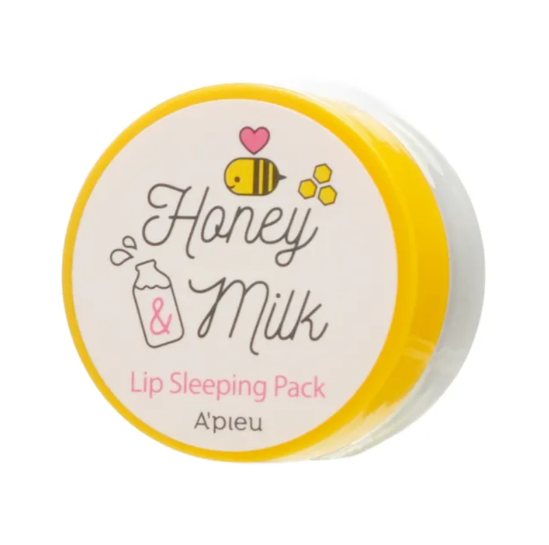 Молочно-медовая ночная маска для губ a'pieu honey & milk lip sleeping ...
