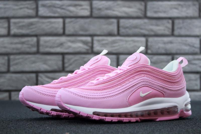 pink and white air max 97