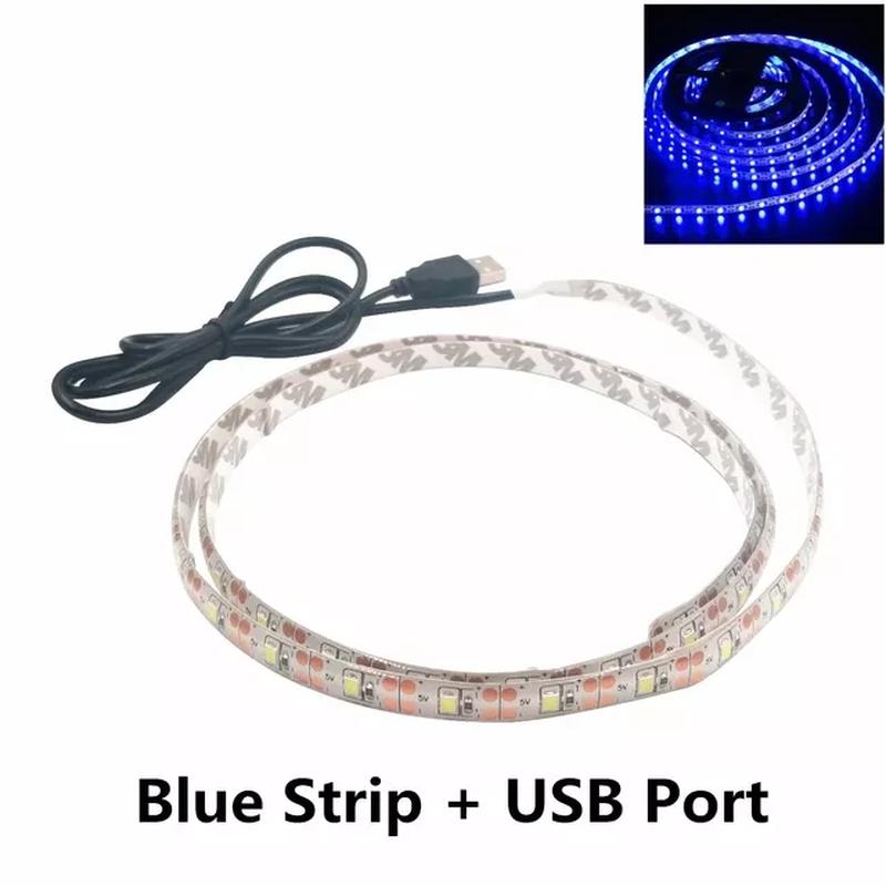 1 м светодиодная лед led лента светильник usb, 5 в, 3528 повербанка или ...