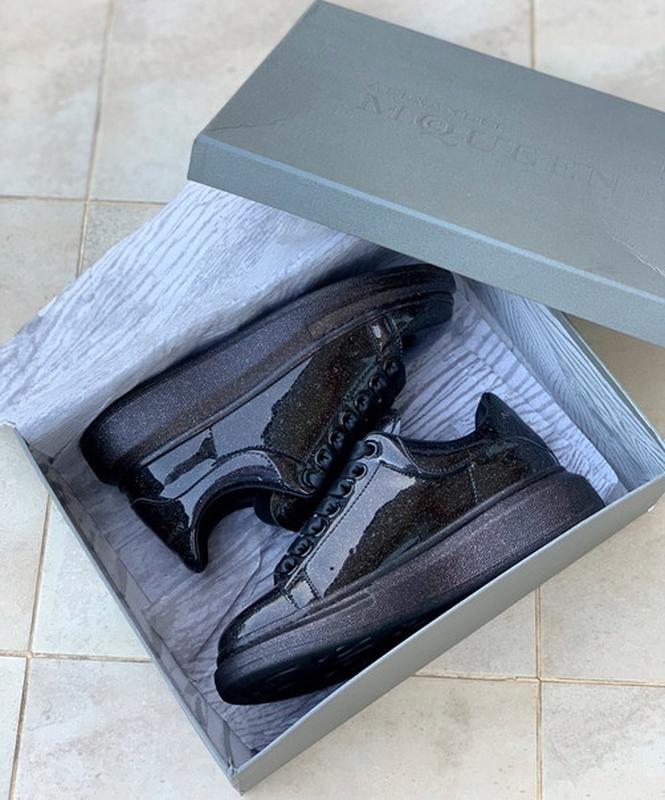 Кроссовки женские alexander mcqueen galaxy "черные" (александр маккуин ...