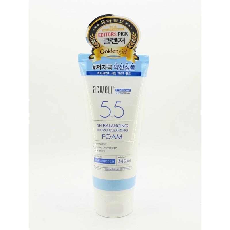 5.5 ph balancing micro cleansing foam