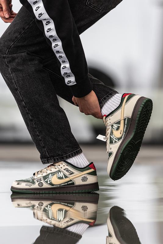 Кроссовки мужские nike sb dunk low x stussy 