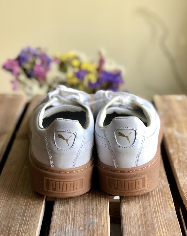 Puma basket platform core bianche top