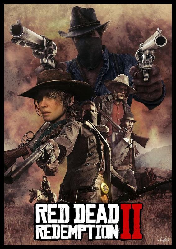 "red dead redemption 2"- постер — цена 36 грн в каталоге Постеры Купить ...