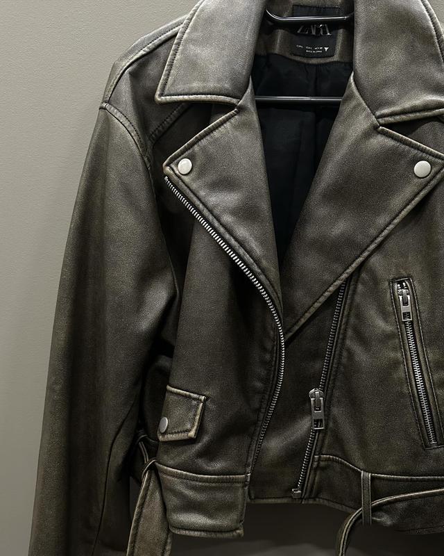 Шкіряна курточка zara — ціна 800 грн у каталозі Куртки Купити жіночі ...