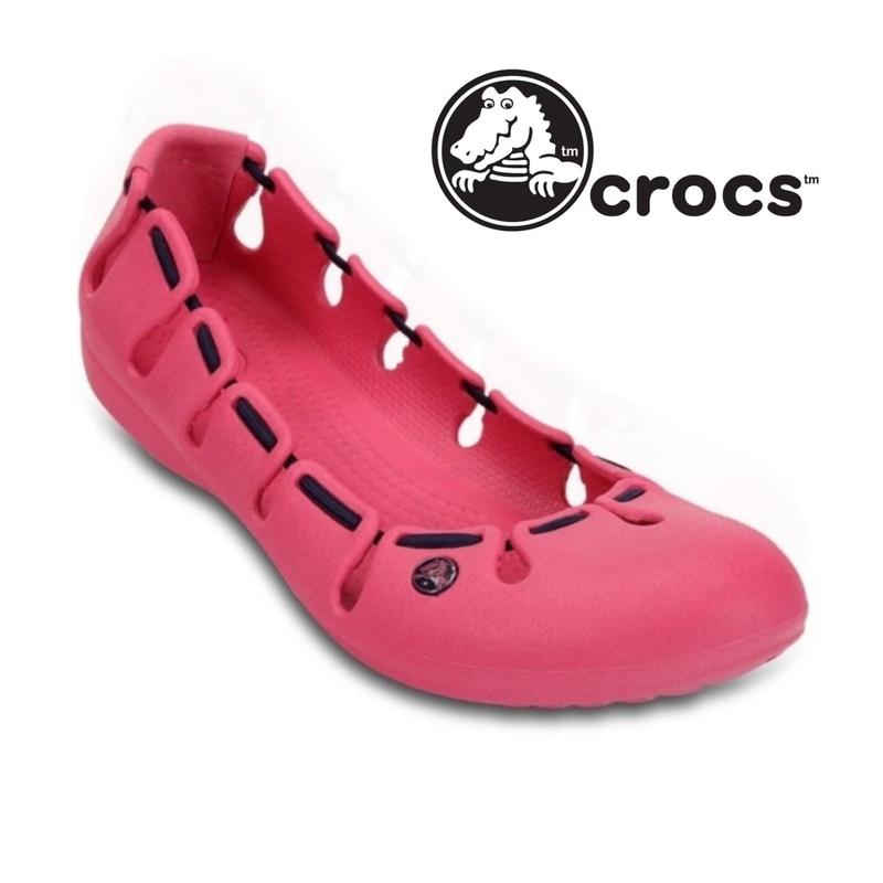 Crocs ballet shop flats pink