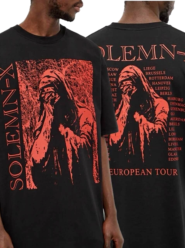 Футболка raf simons oversized solemn x black (м) — цена 2500 грн в