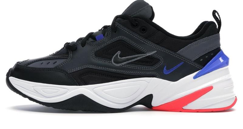 Nike m2k tekno sales black blue red