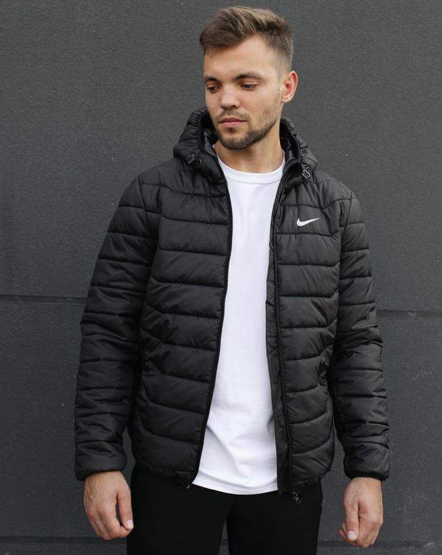 Мужская куртка nike (найк), черная — цена 1650 грн в каталоге Куртки ...