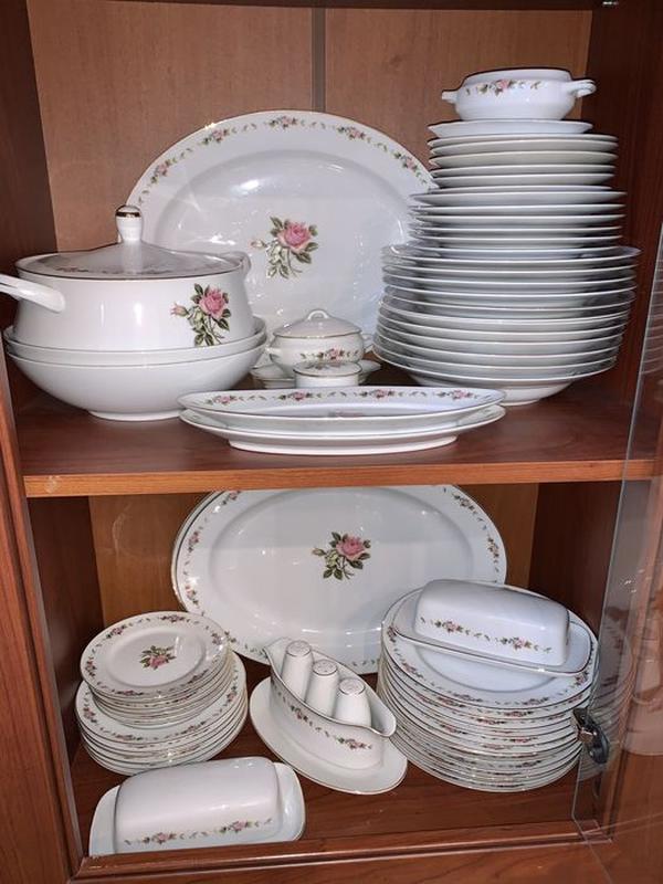 Японский столовый сервиз фарфора rose china japan noritake — цена