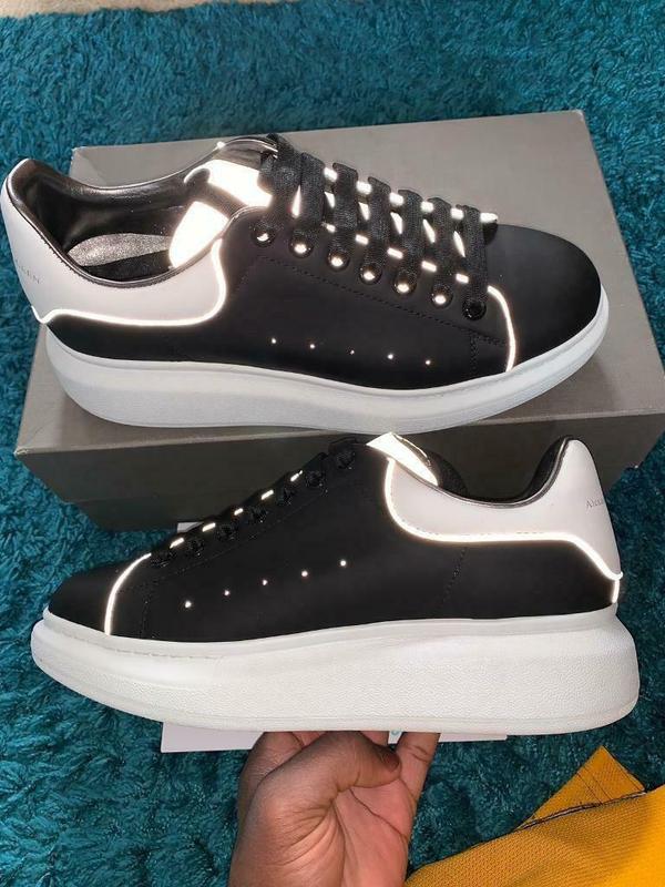 alexander mcqueen black reflective