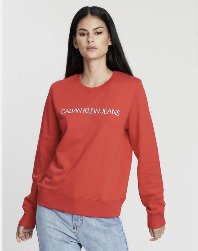 Червоний світшот calvin klein 🌹 — ціна 366 грн у каталозі Світшоти ...