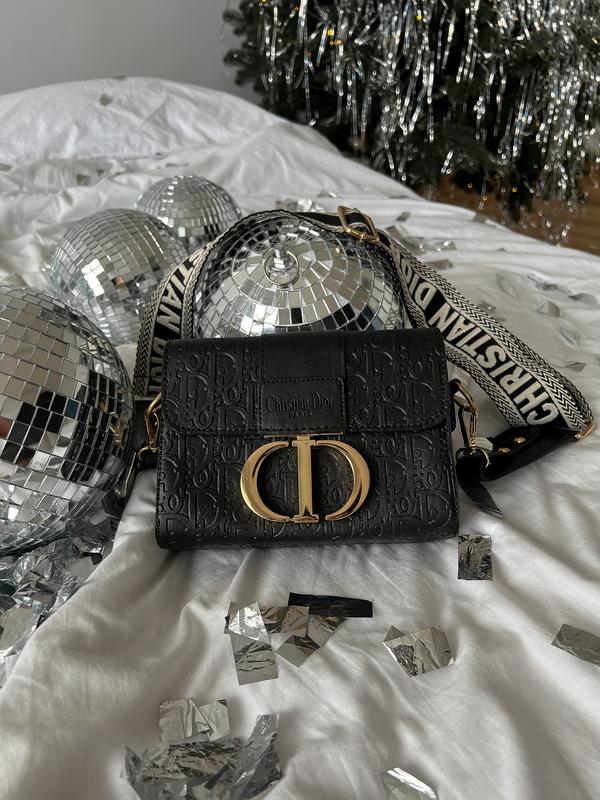Жіноча сумка cristian dior крос-боді у чорному кольорі диор через плече ...
