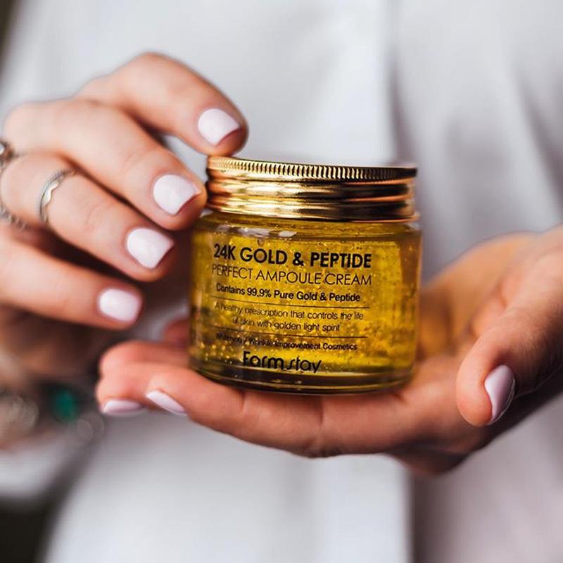 farmstay 24k gold & peptide perfect ampoule cream