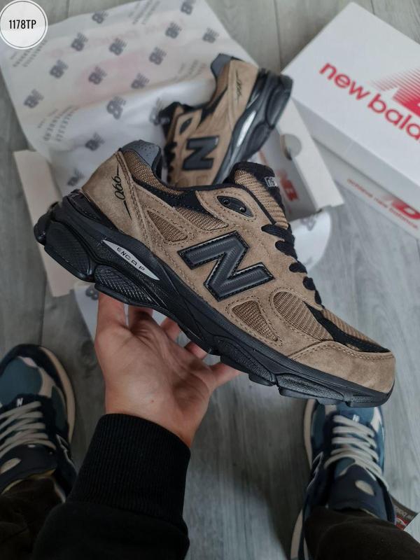 Мужские кроссовки new balance 990v3 jjjjound brown black