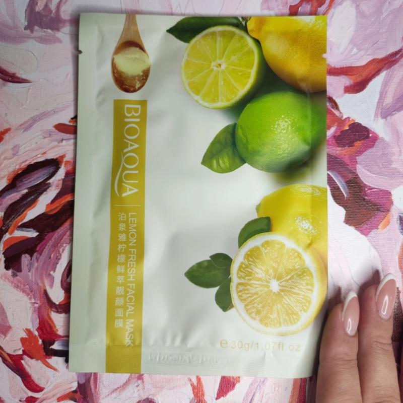 Маска для лица с экстрактом лимона bioaqua lemon nourishing mask — цена ...