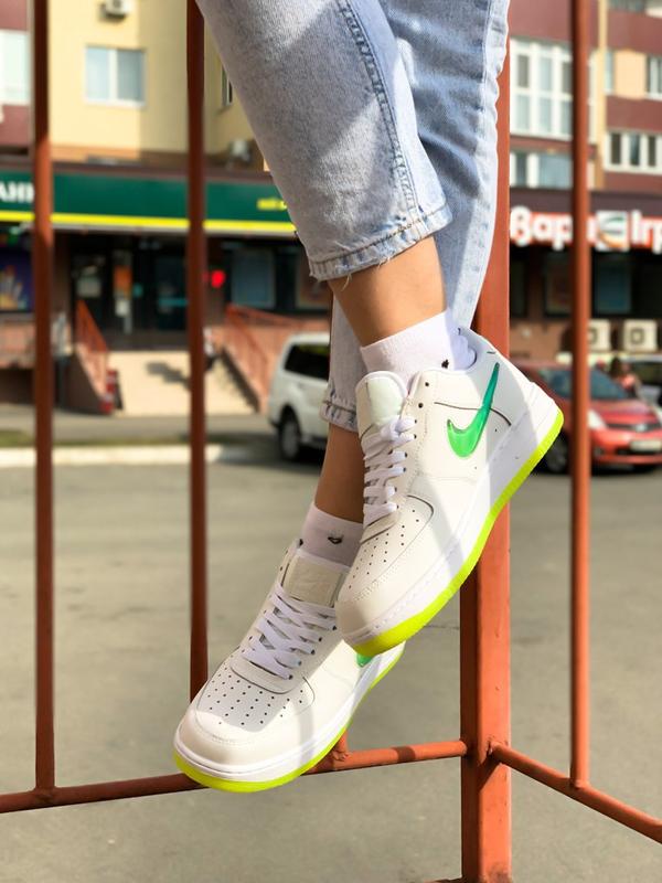 Nike air force 1 premium 2 jelly swoosh white / hyper jade volt (green)  (кроссовки белые) — ціна 1350 грн у каталозі Кросівки ✓ Купити жіночі речі  за доступною ціною на Шафі | Україна #38223232