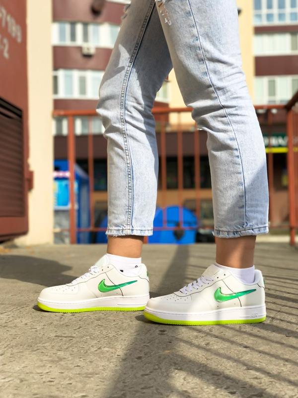 Nike air force 1 07 deals prm 2 white hyper jade volt
