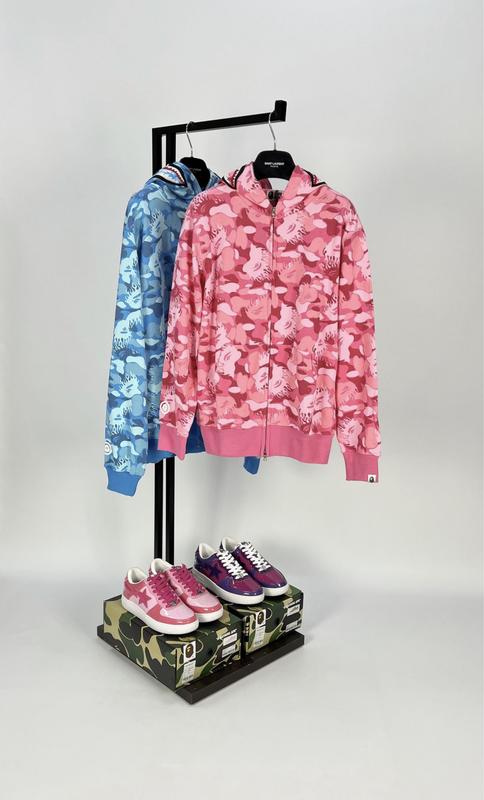 bape a bathing ape zip up hoodie pink flame 3373 142774887