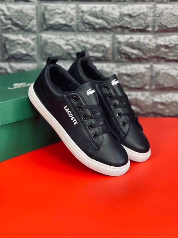 Женские кроссовки lacoste черные кожаные кроссовки лакоста — ціна 1299 ...