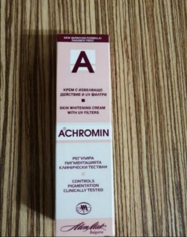 Крем отбеливающий achromin с уф-фильтрами 45 мл. Крем отбеливающий achromin с уф-фильтрами 45 мл. С uv защ. 45мл. Ахромин инструкция по применению.