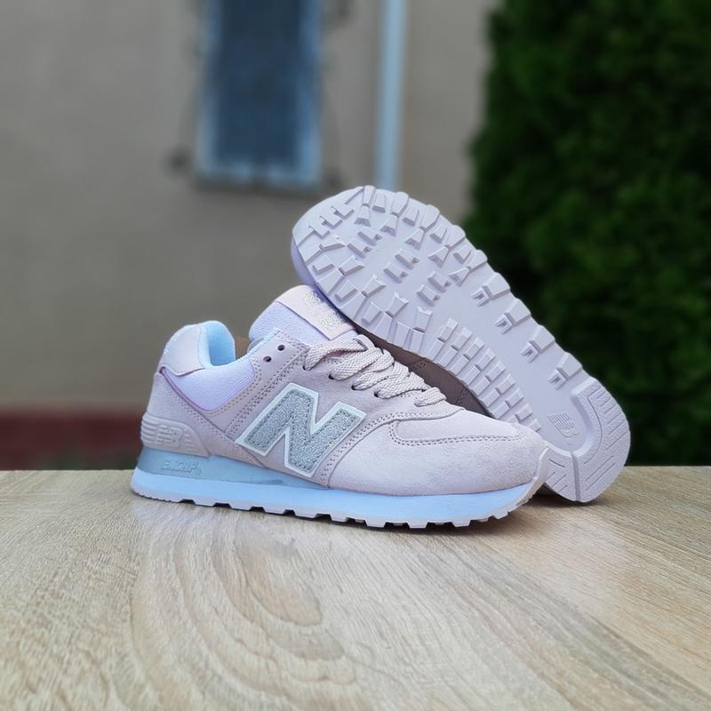 Прекрасные женские кроссовки new balance 574 бледно розовые — цена 1890 ...