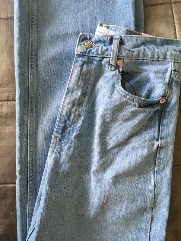 mid rise full length jeans zara