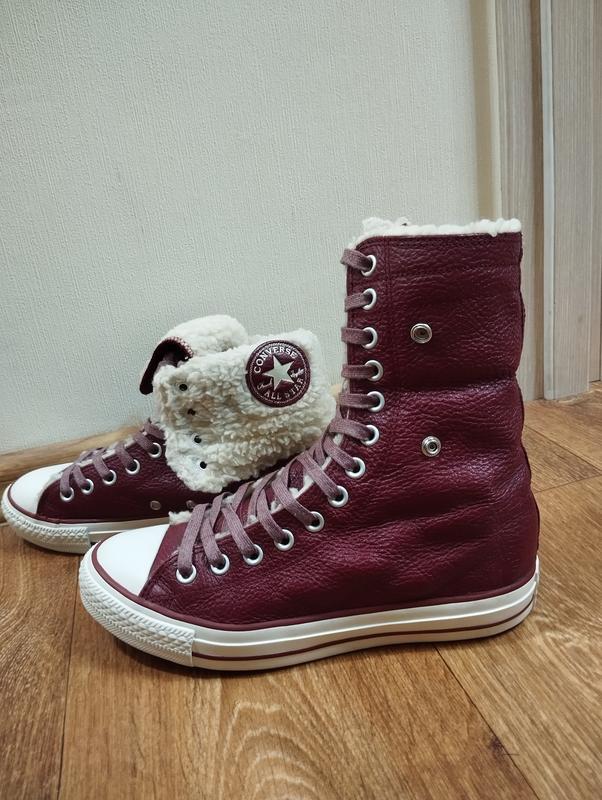 Оригинальные женские теплые зимние кеды converse all stars — цена 1400 ...