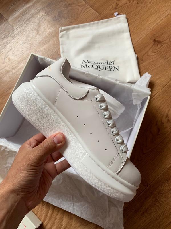 Кроссовки женские alexander mcqueen, белые (александр маккуин, маквин ...