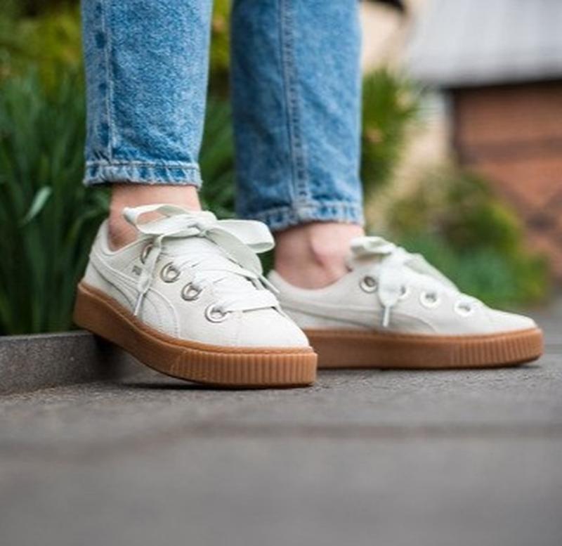 puma platform kiss suede