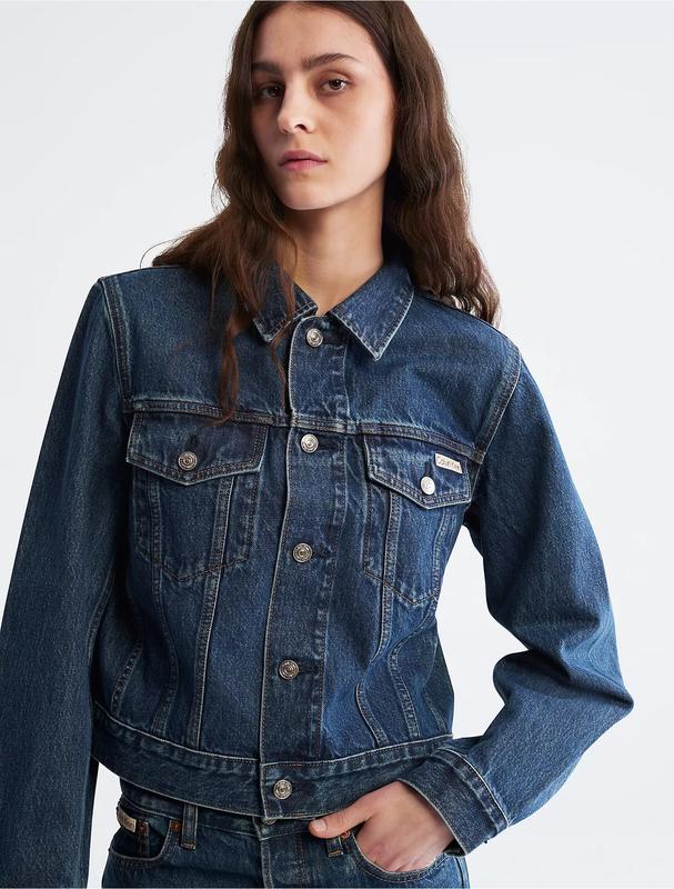 Женская джинсовая куртка calvin klein — цена 3542 грн в каталоге Куртки ...