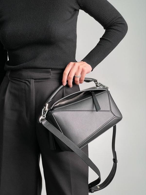 Loewe puzzle bag small black sale