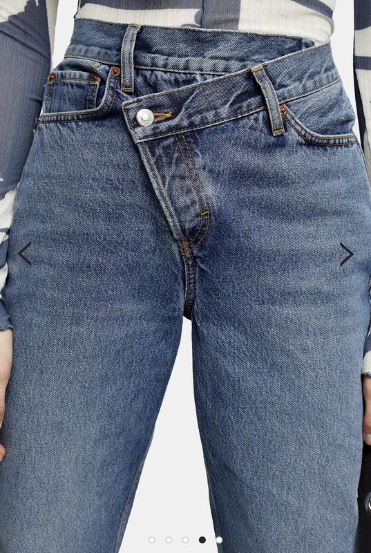 wrap over dad jeans