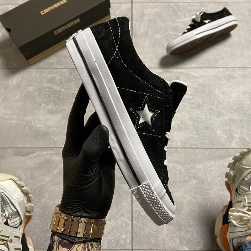 Кеды женские converse one star, черные (конверс, конверсы, кроссовки ...