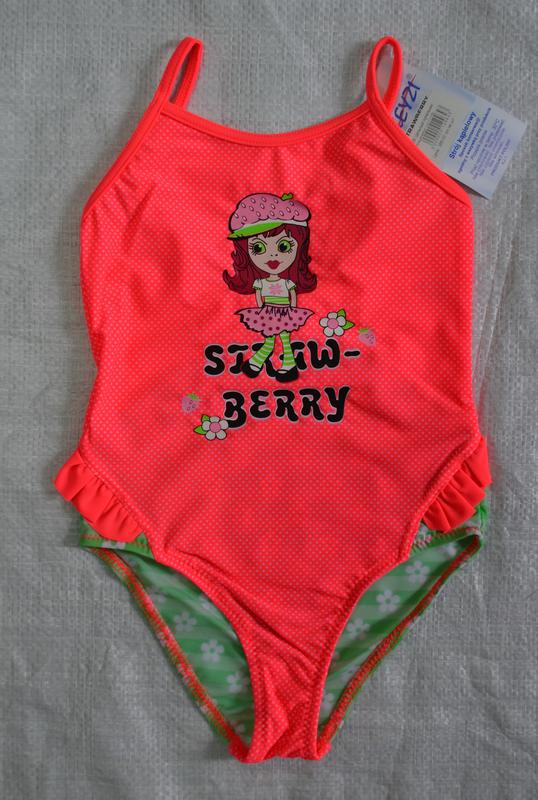Дитячий цільний купальник для дівчинки "strawsberry-полуничка ...