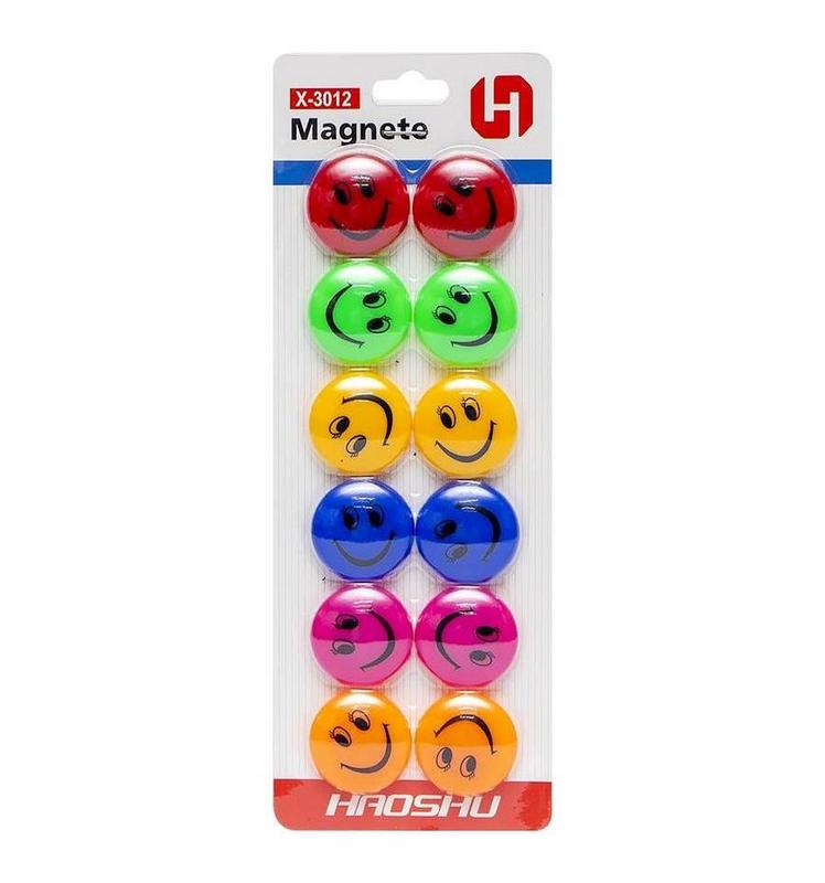 Магнит для доски "смайлик" color-it x-3012 диаметр 3 см — цена 35 грн в ...