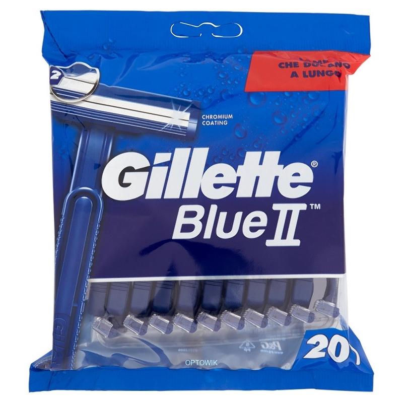 Одноразові станки для гоління gillette blue ii 2 леза 20шт.в упаковці ...