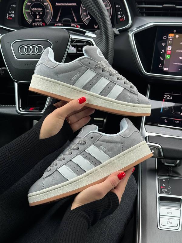 Женские кроссовки adidas originals campus grey white gum — цена 1999 ...