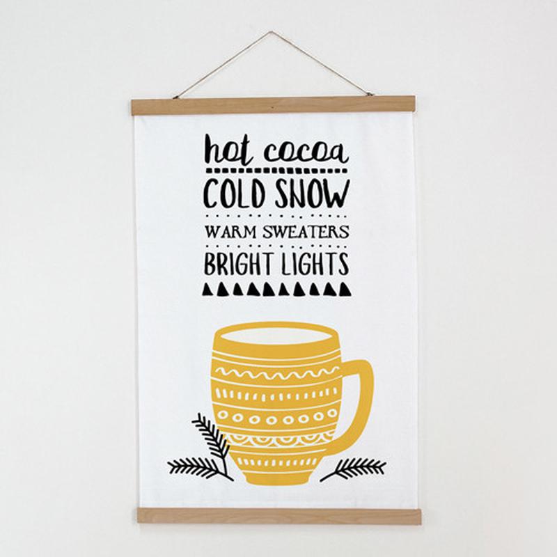 Постер тканевый на стену hot cocoa 60х93 см (tpsr_23ny020) — цена 645 ...