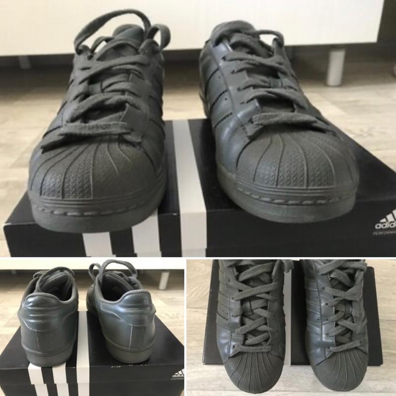 38,5-39, кожаные кроссовки adidas pharrell williams, superstar, цвет хаки Adidas, цена - 485 грн, #39478899, купить по доступной цене | Украина - Шафа