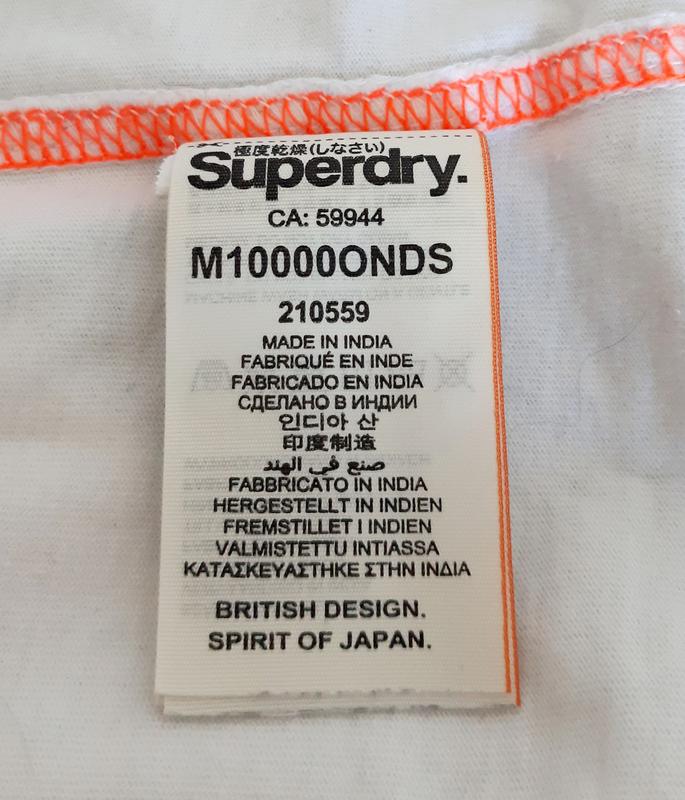 Красивая белая футболка superdry made in india Superdry, цена - 160 грн,  #39623697, купить по доступной цене | Украина - Шафа