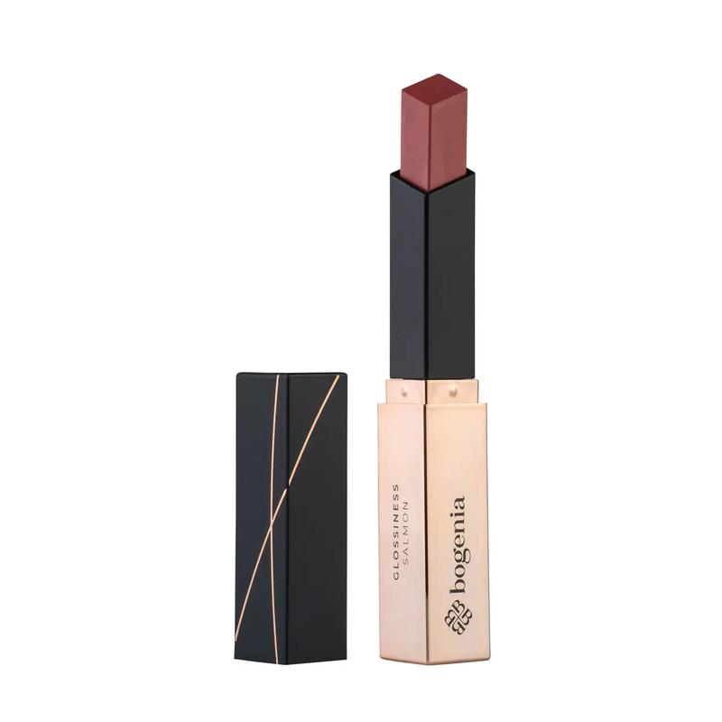 Гелевая помада для губ bogenia glossiness gel lipstick 005 salmon 2.2 г ...
