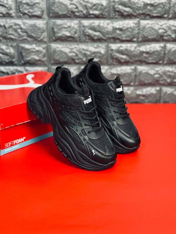 Женские кроссовки puma черные кожаные кроссовки пума — ціна 1299 грн у ...