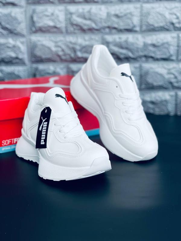 Женские кроссовки puma белые кожаные кроссовки пума — ціна 1299 грн у ...
