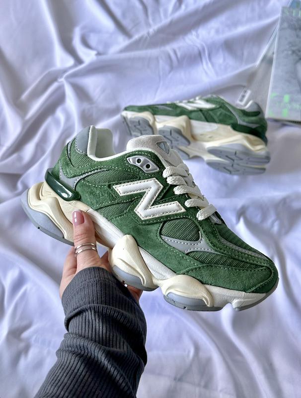 Крутезні жіночі та чоловічі кросівки new balance 9060 nori зелені