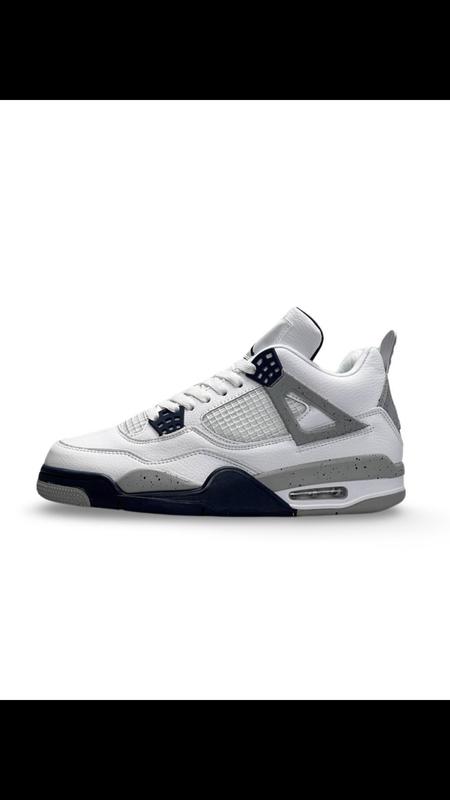 Retro 4 blue store and white