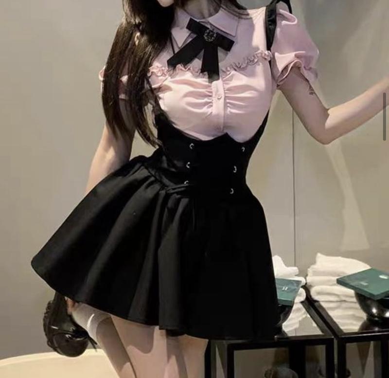 Косплей на аниме образ тянки лолитный сарафан в стиле jirai kei — цена ...